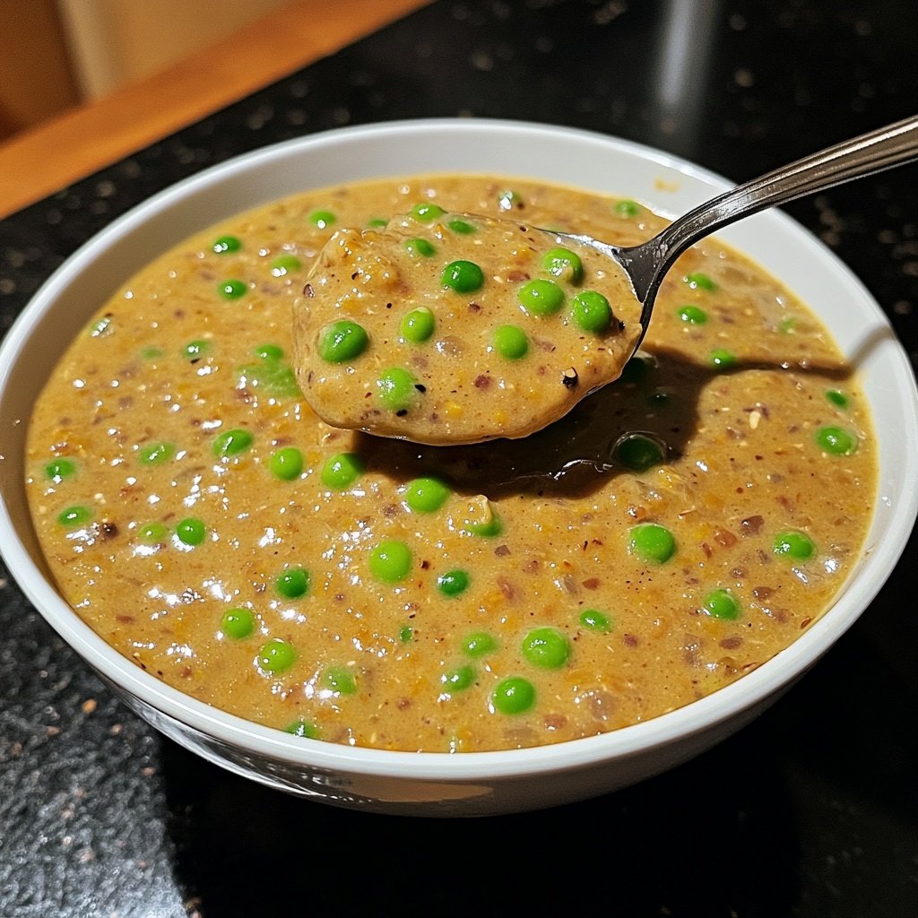 Vegane Erbsensuppe