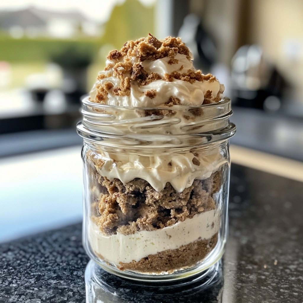 Weihnachtliches Rentier Dessert im Glas