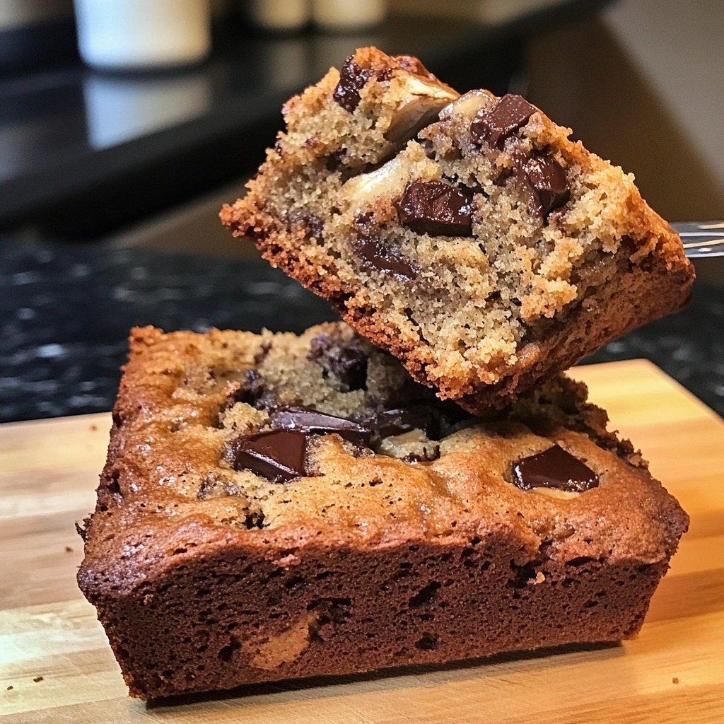 Bananenbrot mit Schokostückchen