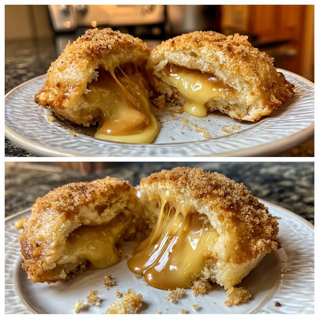 Quarkbällchen gefüllt mit Nougat