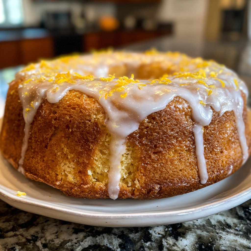 Zitronenkuchen für die Kaffeetafel