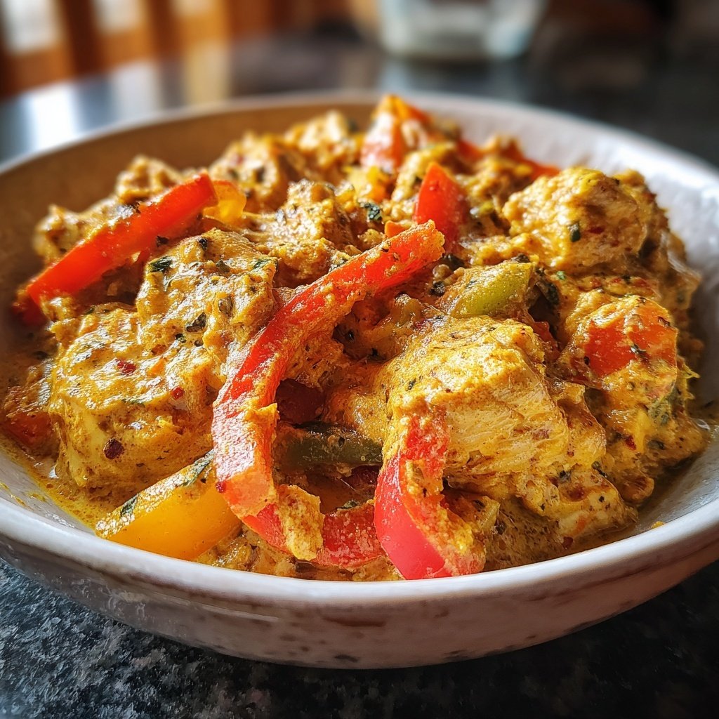 Kalorienarmes Hähnchen Curry