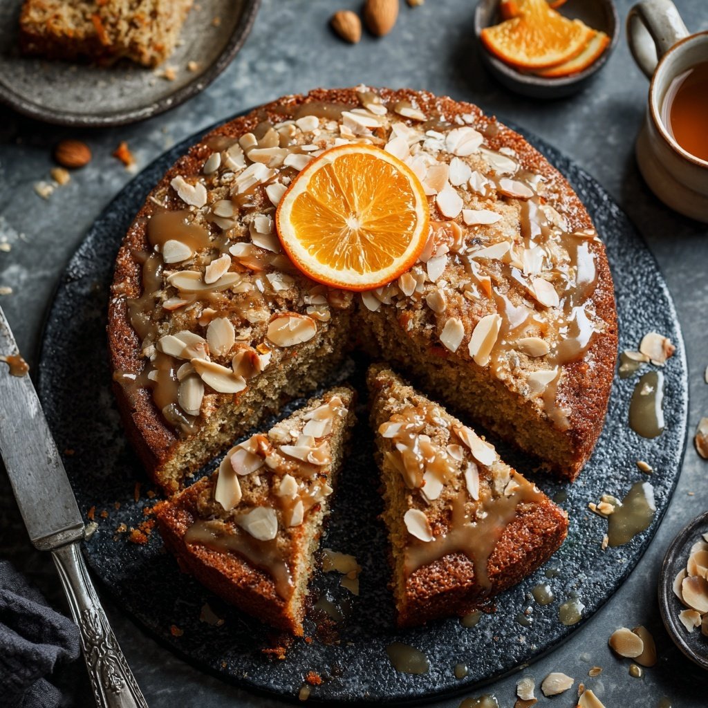 Karottenkuchen Mit Mandeln Und Orange