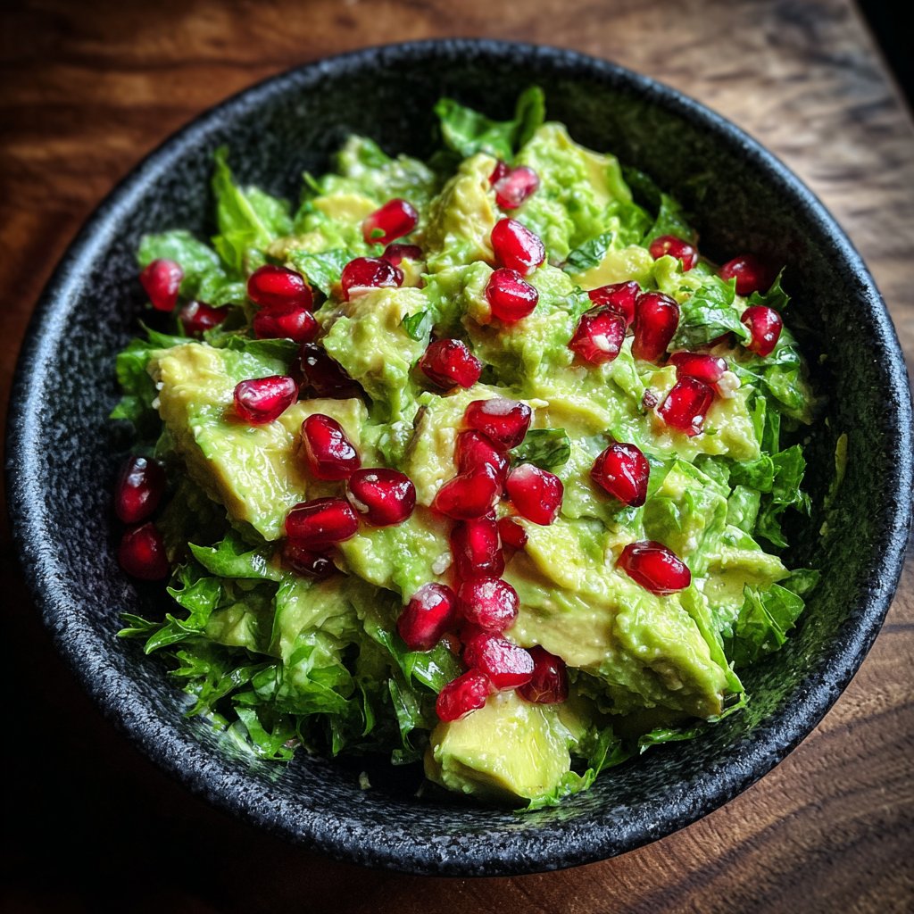 Avocadosalat mit Granatapfel