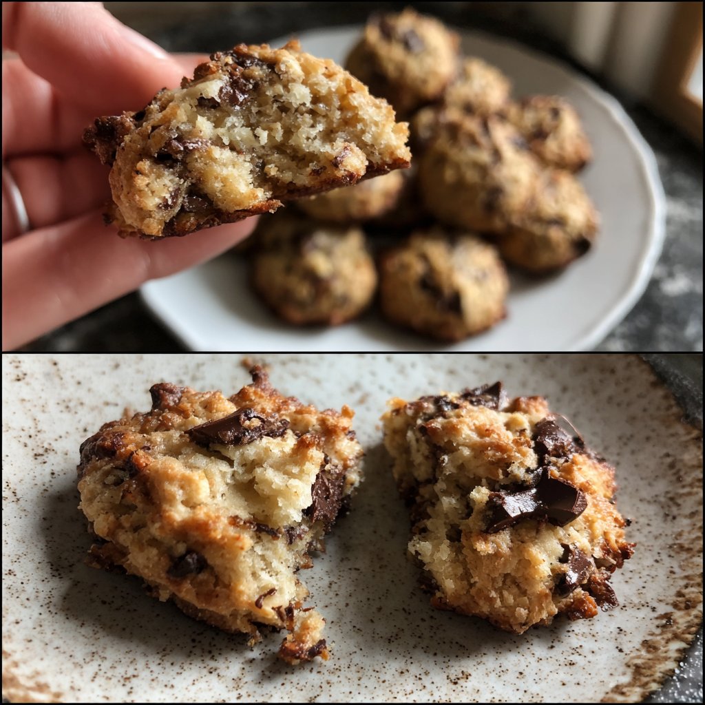 Cookies mit Schokolade und Banane