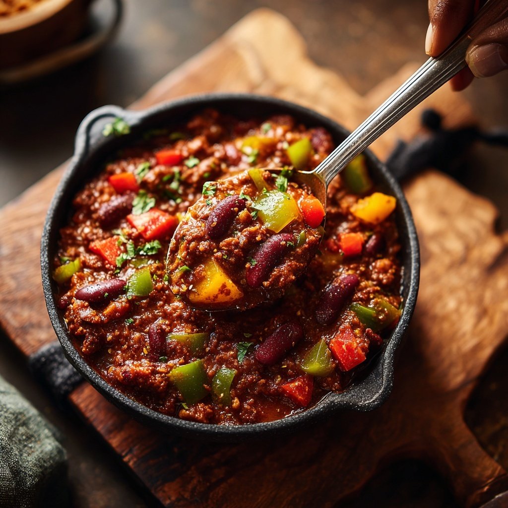 Chili sin Carne mit Paprika
