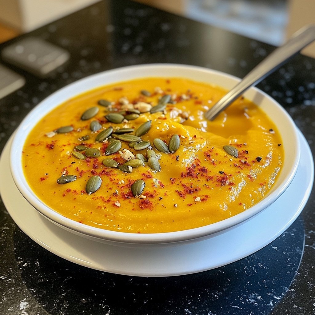 Kürbissuppe mit Ingwer